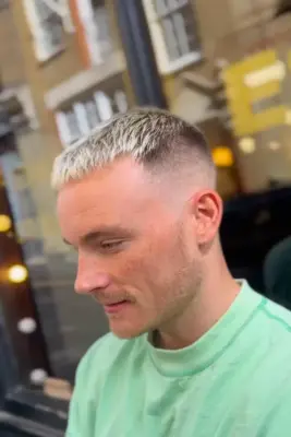 crop fade bleached tips at ESHK Shoreditch London hair salon